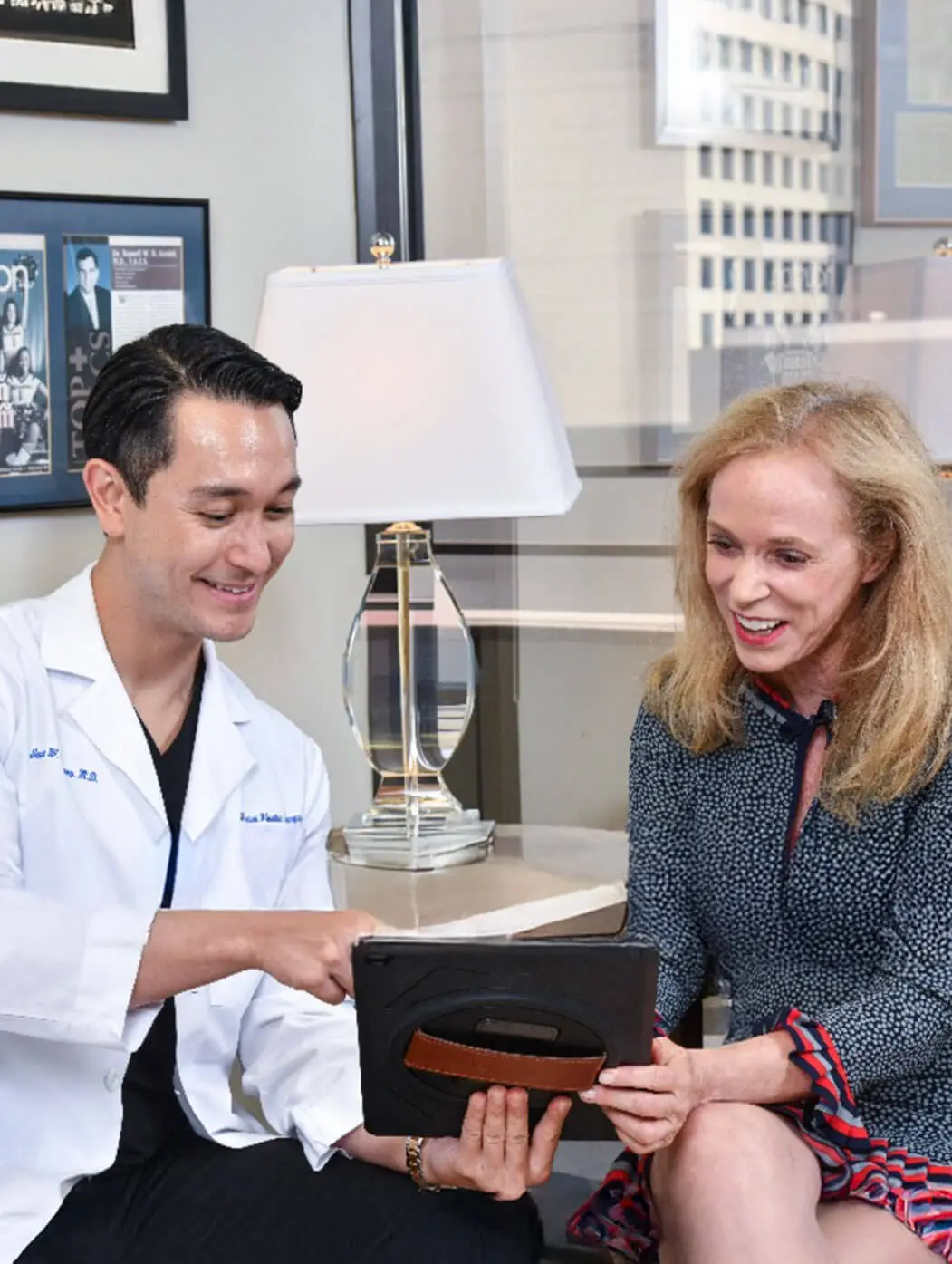Dr. Sean during a consultation