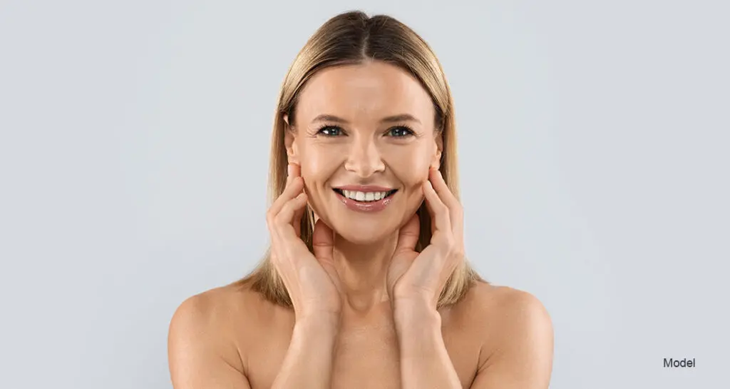 woman smiling
