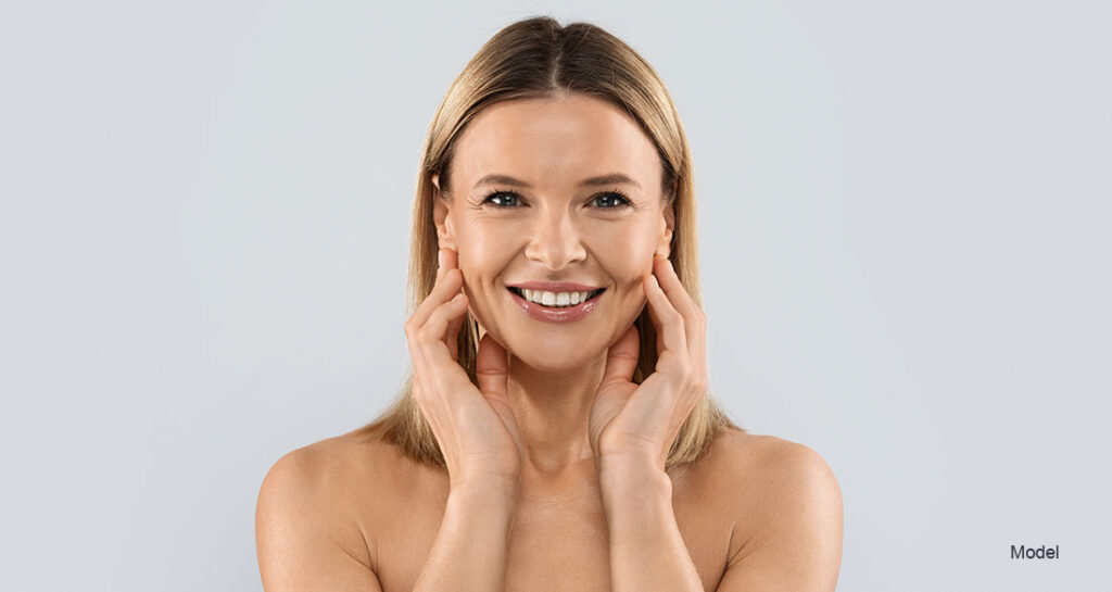 woman smiling